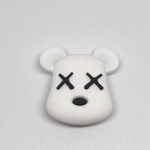White Bearbrick Bear Croc Charms Jibbitz